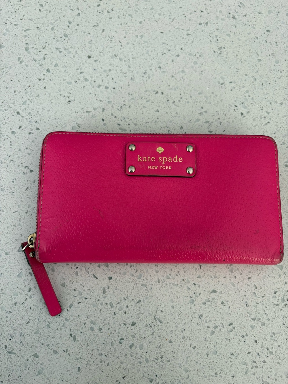 Kate Space Fuchsia Long Wallet